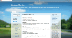 Desktop Screenshot of meghanbenderbot.blogspot.com