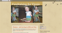 Desktop Screenshot of fundraisingforvinnie.blogspot.com