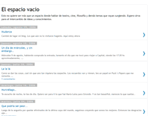 Tablet Screenshot of elespaciovacio.blogspot.com