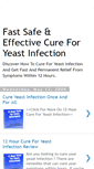 Mobile Screenshot of cureforyeastinfectionfast.blogspot.com