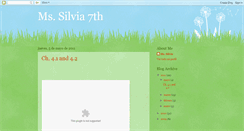 Desktop Screenshot of mssilvia7th.blogspot.com