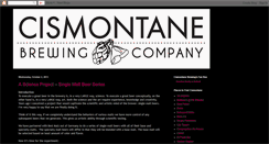 Desktop Screenshot of cismontanebrewing.blogspot.com