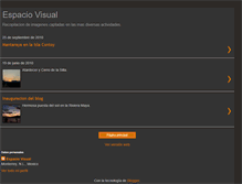Tablet Screenshot of espaciovisual1.blogspot.com