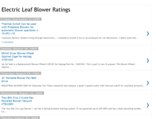 Tablet Screenshot of electric-leaf-blower-ratings.blogspot.com