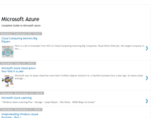 Tablet Screenshot of microsoft-azure-world.blogspot.com