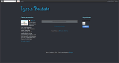 Desktop Screenshot of iglesiabautistacv.blogspot.com