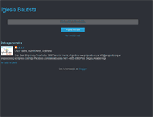 Tablet Screenshot of iglesiabautistacv.blogspot.com