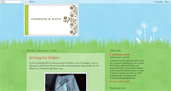 Desktop Screenshot of mackenzieandsmith.blogspot.com