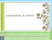 Tablet Screenshot of mackenzieandsmith.blogspot.com