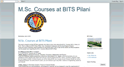 Desktop Screenshot of mscbitspilani.blogspot.com