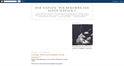 Desktop Screenshot of der-sixpack.blogspot.com