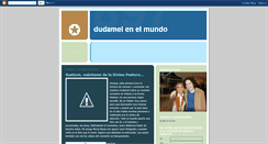 Desktop Screenshot of dudamelenelmundo.blogspot.com