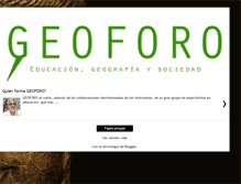 Tablet Screenshot of geoforoquienessomos.blogspot.com