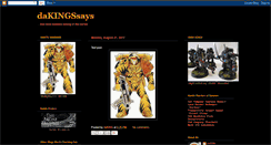 Desktop Screenshot of dakingssays.blogspot.com