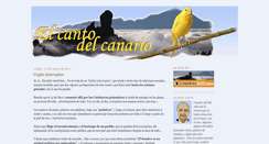 Desktop Screenshot of cantodelcanario.blogspot.com