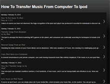 Tablet Screenshot of howtotransfermusicfromcomputertoipod.blogspot.com