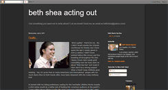 Desktop Screenshot of bethsheaactingout.blogspot.com