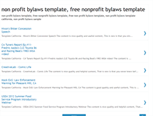 Tablet Screenshot of nonprofitbylawstemplate.blogspot.com