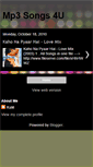 Mobile Screenshot of mp3songs4u.blogspot.com