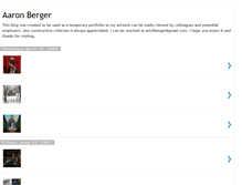 Tablet Screenshot of aaronberger.blogspot.com