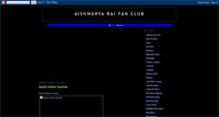 Desktop Screenshot of aishwarya-rai-fan-club.blogspot.com