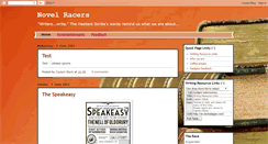 Desktop Screenshot of novelracers.blogspot.com