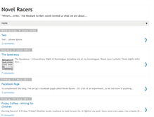 Tablet Screenshot of novelracers.blogspot.com