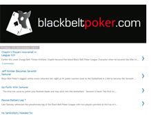 Tablet Screenshot of blackbeltpoker.blogspot.com