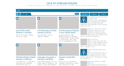 Desktop Screenshot of livetvstreamonline.blogspot.com