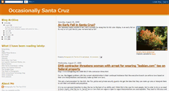 Desktop Screenshot of occasionallysantacruz.blogspot.com