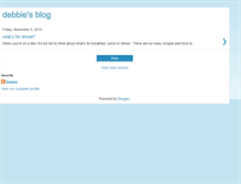 Tablet Screenshot of debbiesadventures-debbie.blogspot.com