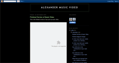 Desktop Screenshot of musicvideoalexanderwhitcombe.blogspot.com