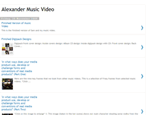 Tablet Screenshot of musicvideoalexanderwhitcombe.blogspot.com