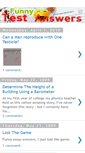 Mobile Screenshot of funnytestanswers.blogspot.com