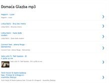 Tablet Screenshot of domaca-glazba-mp3.blogspot.com