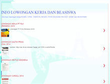 Tablet Screenshot of info-kerja-beasiswa.blogspot.com