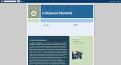 Desktop Screenshot of hollywoodblist.blogspot.com