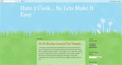 Desktop Screenshot of hatetocook.blogspot.com