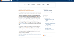 Desktop Screenshot of citronelladogcollars.blogspot.com