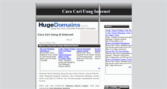 Desktop Screenshot of caramencariuanginternetmudah.blogspot.com