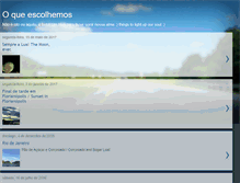 Tablet Screenshot of oqueescolhemos.blogspot.com