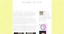 Desktop Screenshot of lessonsincute.blogspot.com