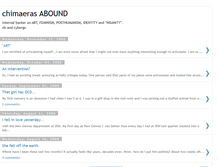 Tablet Screenshot of chimaerasabound.blogspot.com