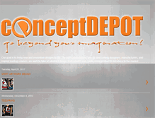 Tablet Screenshot of conceptdepot.blogspot.com