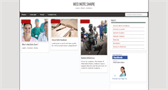 Desktop Screenshot of mednoteshare.blogspot.com