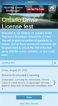 Mobile Screenshot of ontario-driver-license-test.blogspot.com