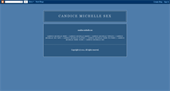 Desktop Screenshot of candicemichellesex.blogspot.com