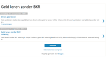 Tablet Screenshot of geldlenenzonderbkr.blogspot.com