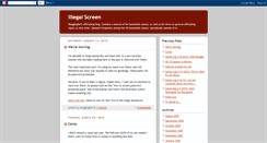 Desktop Screenshot of illegalscreen.blogspot.com