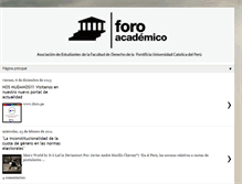 Tablet Screenshot of foroacademico.blogspot.com